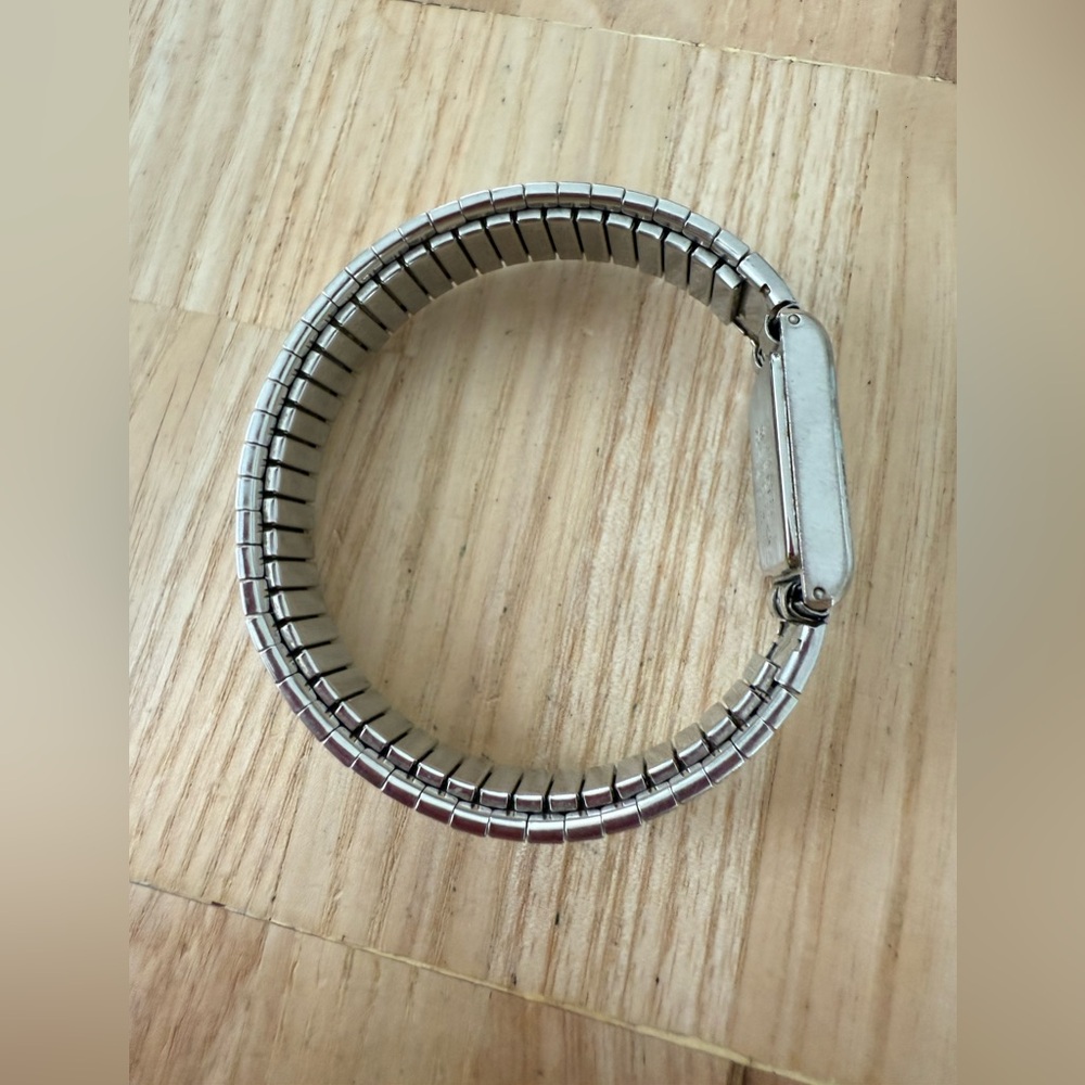 Vintage Pulsar Rectangular Silver Tone Expansion … - image 8